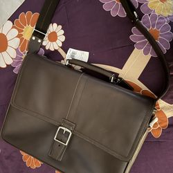 Coach Leather Brief Case