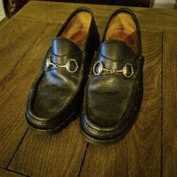 Vintage Leather Gucci Loafers