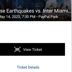 Inter Miami Vs San Jose Earquakes 