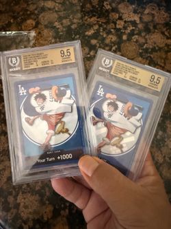 Dodgers Luffy promo BGS 9.5 x2
