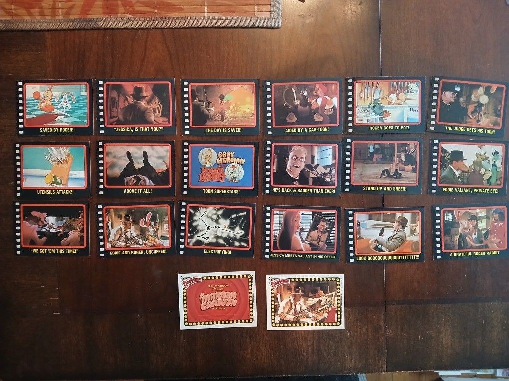 1987 Roger Rabbit Cards 