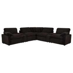 Collins Chocolate Brown 7-piece Modular Power Reclining Sectional
