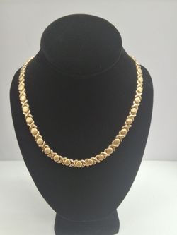 18.5" Gold Necklace 14Kt Yellow Gold 21.1 Dwt