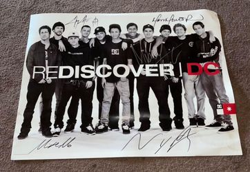 DC skateboarding Autographed Poster 2012