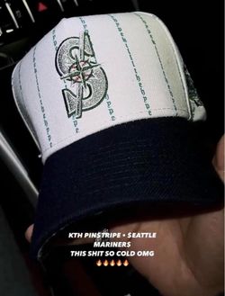 KTH KTHLA Kill The Hype Seattle Mariners Pinstripes SnapBack Hat, Rare ⭐️🌟💫