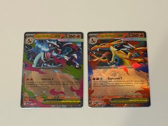 Pokémon Mega Charizard X ex 029 & Mega Charizard Y ex 030