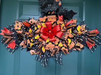 Halloween Bat Wreath
