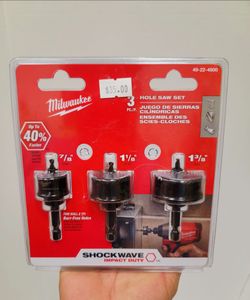 Milwaukee Shockwave 3-Piece Hole Saw Set