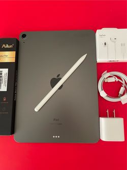 Apple IPad Air 4th Generation (10.9” Liquid Retina/ 2020 Model) 64GB with keyboard case, stylus pen & Accessories