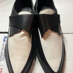 New Helmut Lang Leather Schist Clean Creeper Slip On Loafer Size 7.5/ Euro 40