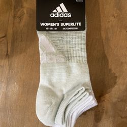 Adidas Women’s Superlite No Show Socks 6 Pairs 