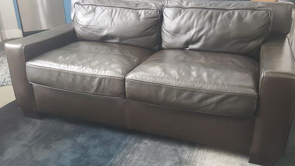West Elm Henry Leather Sofa For In Atlanta Ga Offerup West Elm Henry Leather Sofa
