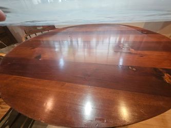 Beautiful Solid Wood Table with Glass top