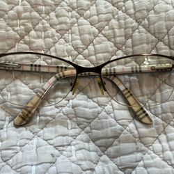 London Fog Women's Eyeglasses Copper Tone Metal Frame With Case Used