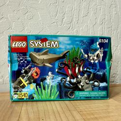 Vintage 1996 LEGO System 6104 Aquacessories 20pcs Set - Sealed