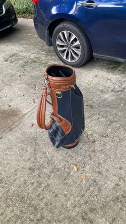 Vintage Brunswick Leather Golf Bag
