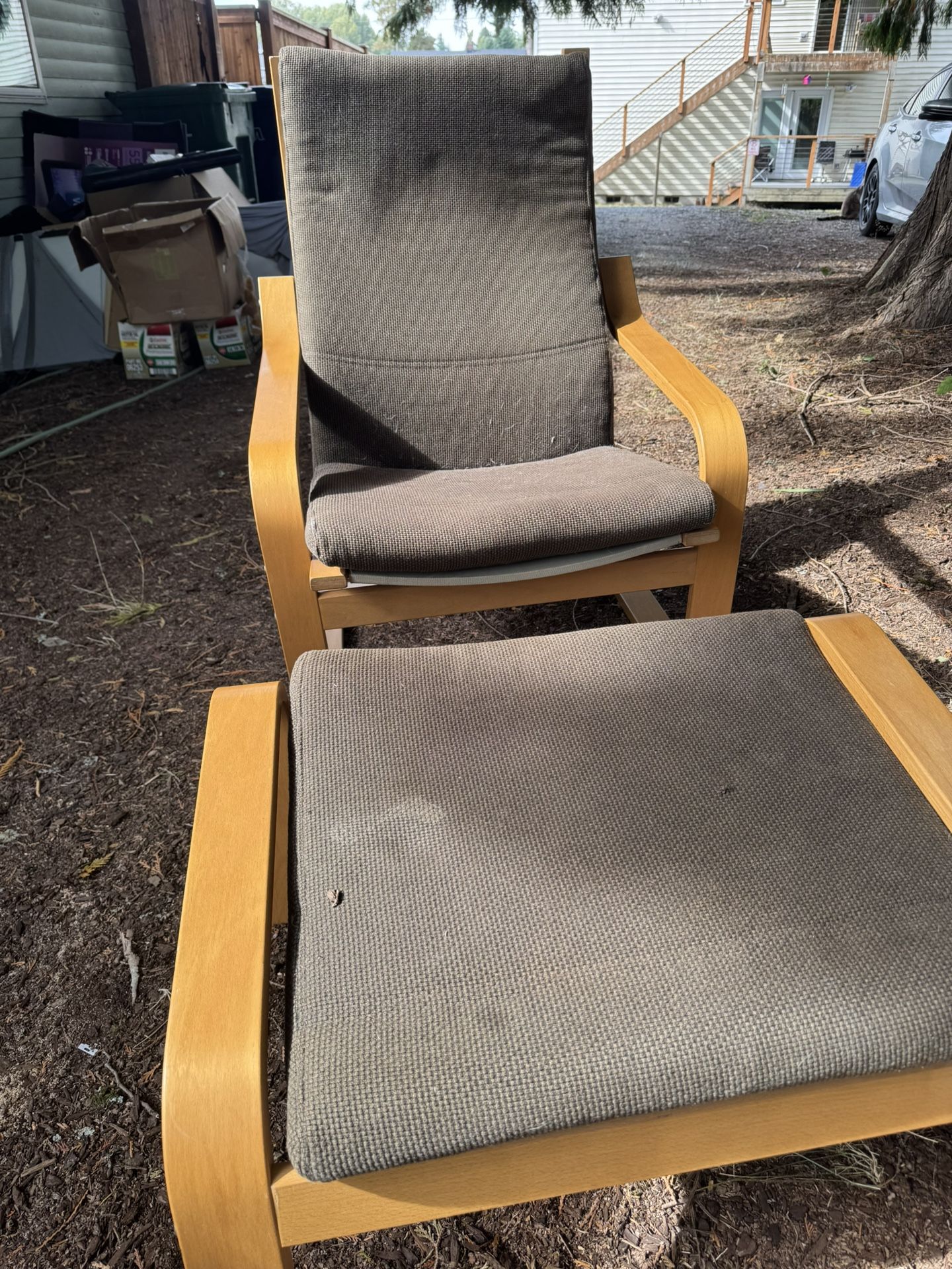 IKEA Chair & Ottoman