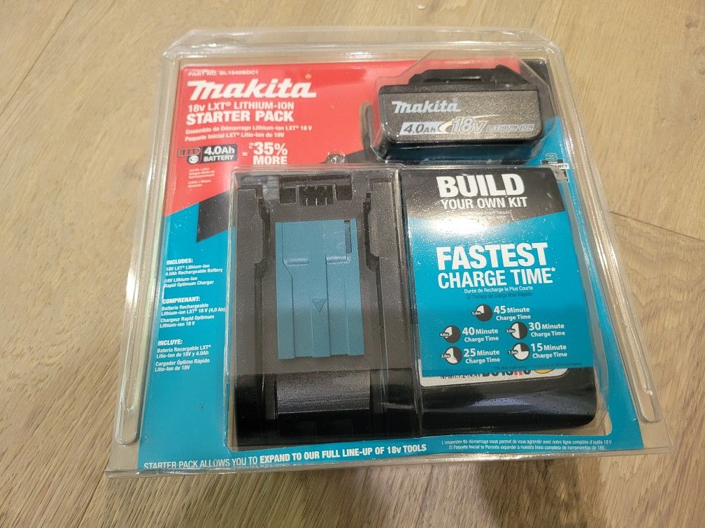 Brand New Makita Charger and 18V Battery