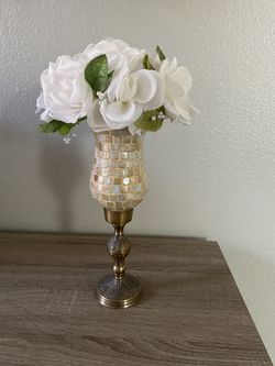 Beautiful vase with flower