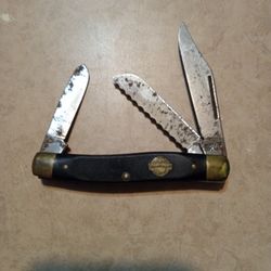 Schrade Three Blade Copenhagen USA Cattle Stockman Knife