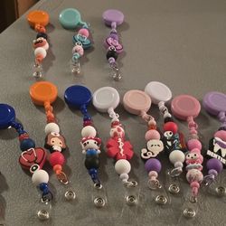 Badge Holder And  Retractible Cip Beads