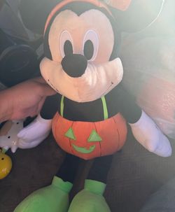 Mickey Mouse Halloween Pumpkin Plush