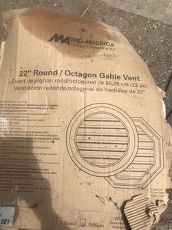 22” round/octagon gable vent - make offer