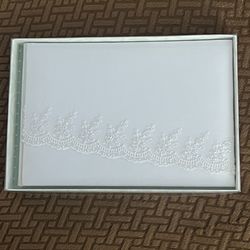 CR Gibson White Wedding Guest Book