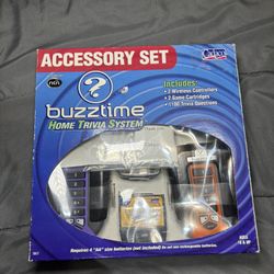 Buzztime TV Home Trivia System & Accessory Set 2004 NIB 