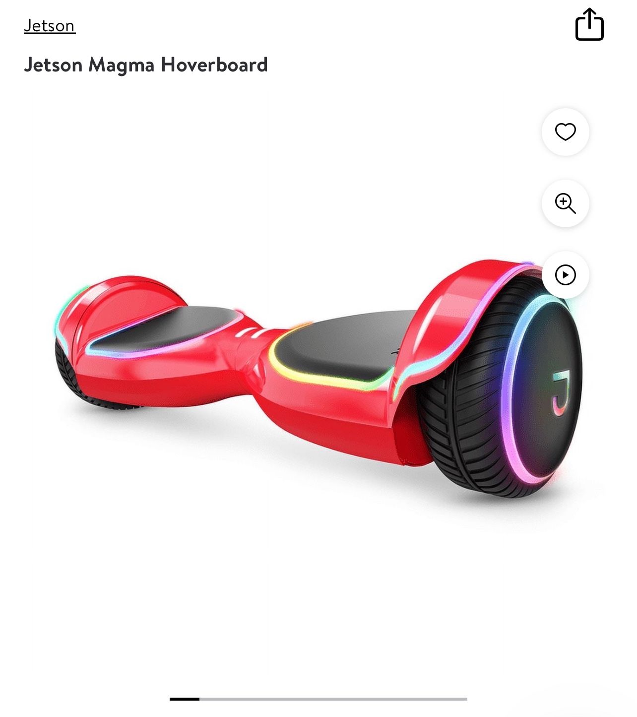 NEW IN BOX Jetson Red Magma Hoverboard