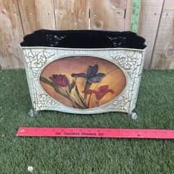 Metal Floral design Container