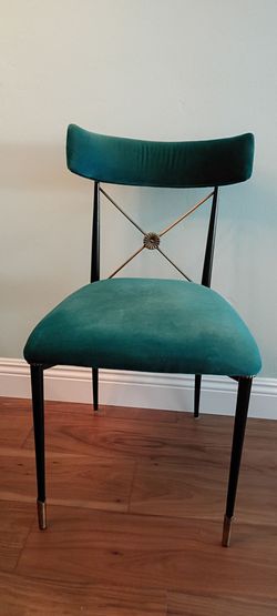 Jonathan Adler Rider Chair - Peacock Velvet