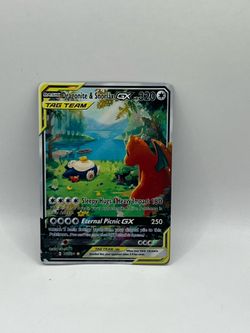 Non TCG Pokemon Dragonite & Snorlax Gx Tag Team Fan Art Card