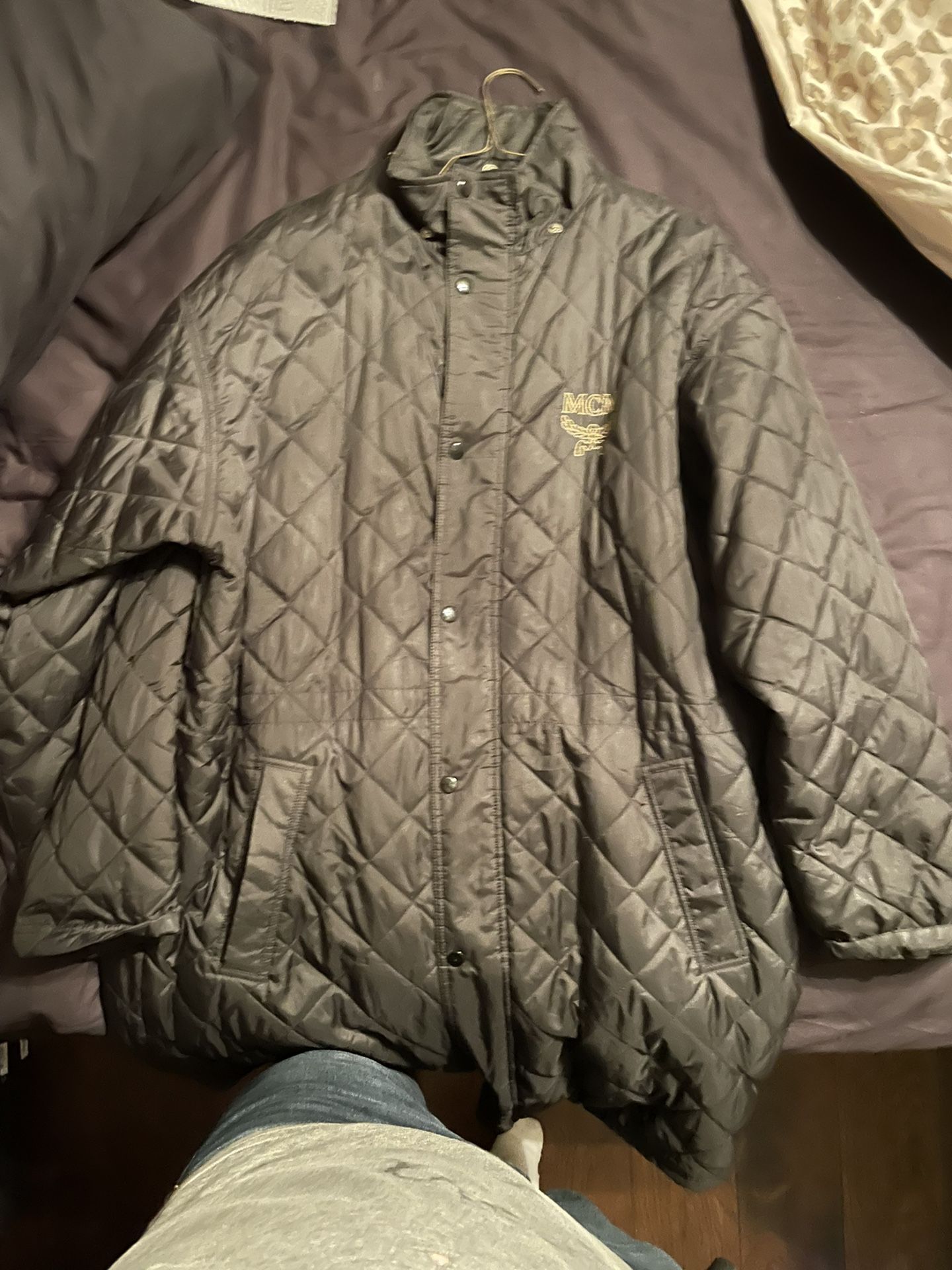 MCM Quilted Heavy Parka Jacket Black