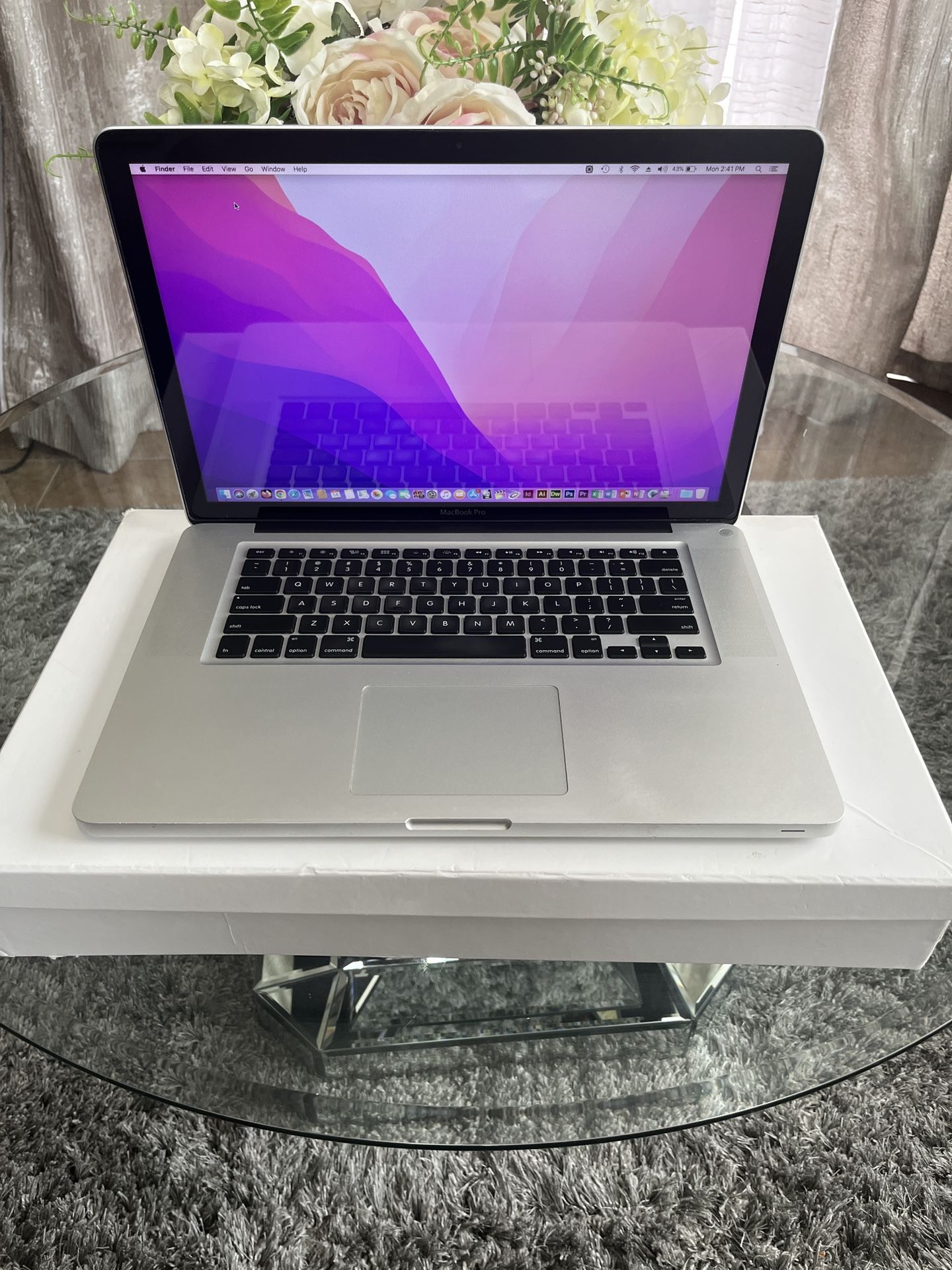 Apple MacBook Pro 15 Laptop Notebook 15” Intel i7 8GB RAM 750GB HDD Production Laptop - $120