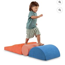 Battat Squishy Stack Rollers 3 Foam Multicolor Indoor Play Shapes, Toddler and Preschool Toys