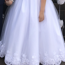 Vestido de primera comunion sin crinolina