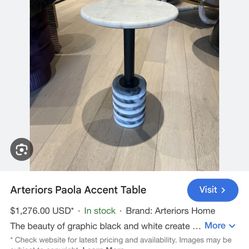 Arteriors Paola Accent Table