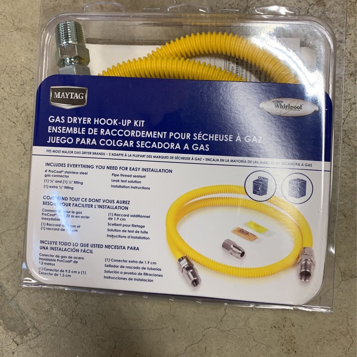 Whirlpool Gas Dryer Hookup