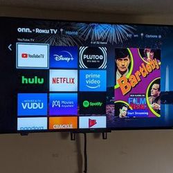 43 Inch Roku 4k UHD Smart T.V