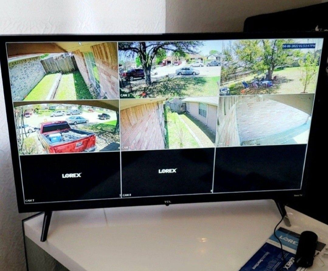 6 CAMARAS D SEGURIDAD SURVEILLANCE SYSTEMS
