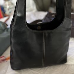 Nine West Leather Purse Punk Vtg Small Purred 