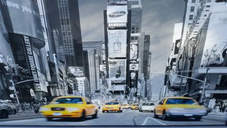 Large New York  Framed Photo  - 55"  X   40"