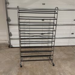 10 Row Shoe Rack 