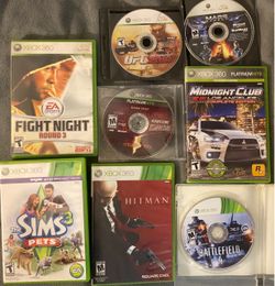 🎮 XBOX 360 GAME LOT — $40  8 Xbox 360 Games — ALL TESTED & WORK PERFECTLY!  🔥 $40 FOR THE ENTIRE LOT! 🔥  Individual eBay prices:  * Fight Night Rou