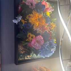 16x24 Framed Original Floral Abstract Painting