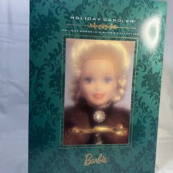 Holiday Porcelain Barbie Collection 1996 Holiday Caroler Barbie # 15760