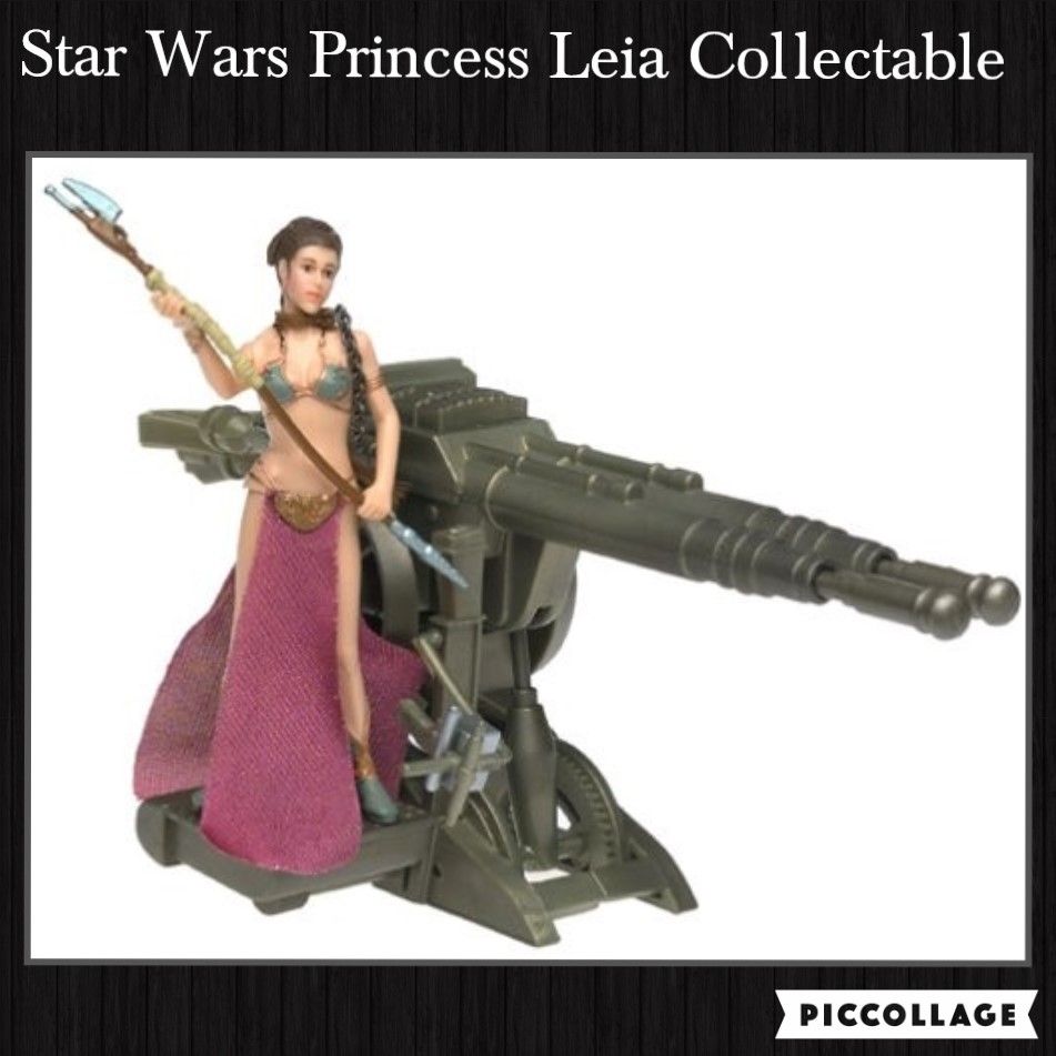 Deluxe Princess Leia in Slave Outfit with Barge Cannon from Jabba's Sail Barge Escape