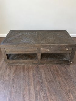 Wood Coffee Table with Storage – $60 OBO