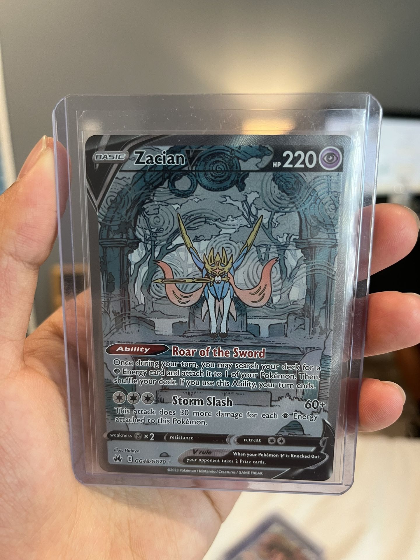 Zacian V Pokemon Card